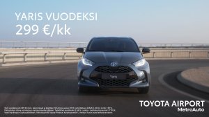Toyota Yaris vuodeksi SUPERDIILI 299 €/KK!