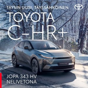 Täysin uusi täyssähköinen Toyota C-HR+ on upea yhdistelmä tyyliä ja tehoa: coupémaiset linjat kohtaavat erinomaisen ajettavuuden...