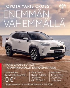 Suomalaisten suosikki, eikä suotta: Toyota Yaris Cross on kokoaan suurempi, ketterä crossover