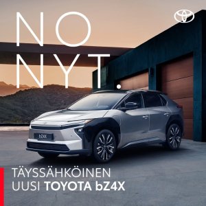 Meiltä nyt erä bZ4X SÄHKÖAUTOJA HUIPPUEDULLA: