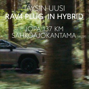 TÄYSIN UUSI TOYOTA RAV4 ladattava plug-in-hybridi