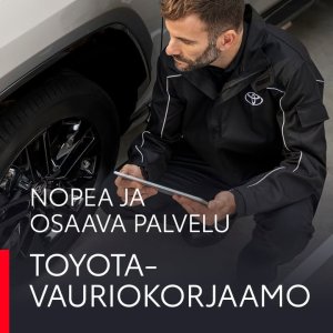 Jos kolahtaa, niin silloin tie vie Toyota-vauriokorjaamolle