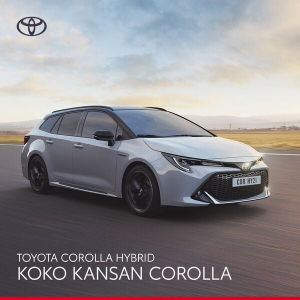 Koko kansan Corolla on Suomen suosituin hybridi ja automalli. Nyt Corolla-malleihin talvirenkaat kevytmetallivantein 99 €.

Tutu...