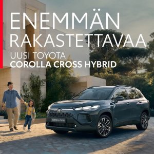 Tähän koko perheesi rakastuu: uusi, entistäkin tyylikkäämpi Toyota Corolla Cross Hybrid ihastuttaa käytännöllisellä tila...